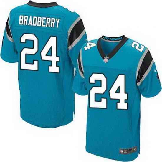 Nike Panthers #24 James Bradberry Blue Alternate Mens Stitched NFL Elite Jersey